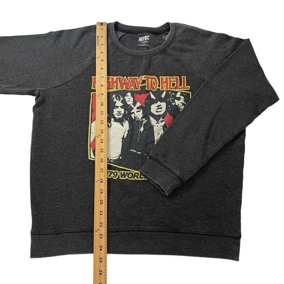 Lucky Brand AC/DC Highway To Hell Pullover Sweatshirt Sweater Size Medium‎ New - Picture 5 of 12